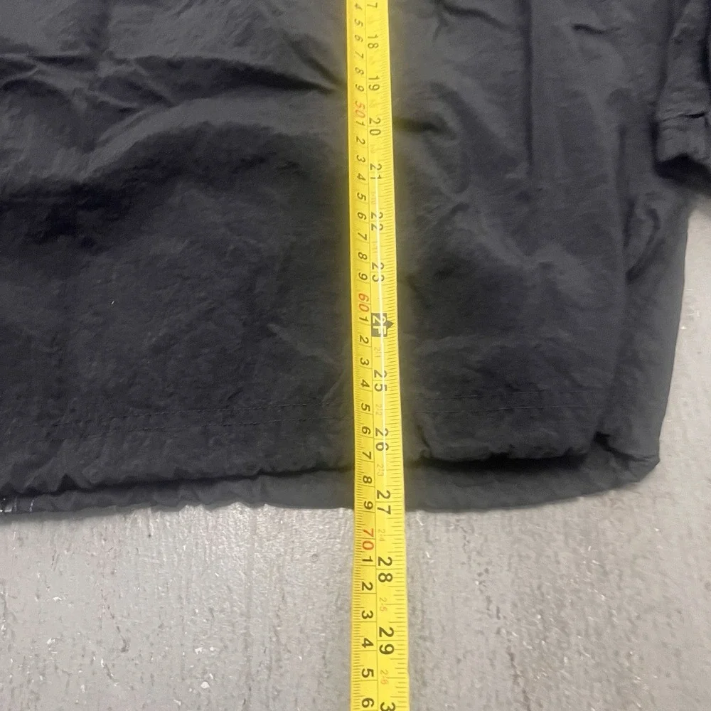 Reebok Men's XL Black Purple Full Zip Windbreaker Jacket Retro Athletic Coat‎